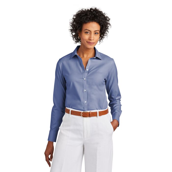 Women's Wrinkle Free Stretch Pinpoint Shirt Thumbnail