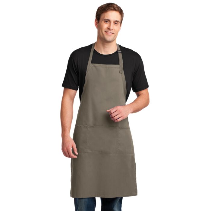 Easy Care Extra Long Bib Apron with Stain Release Thumbnail